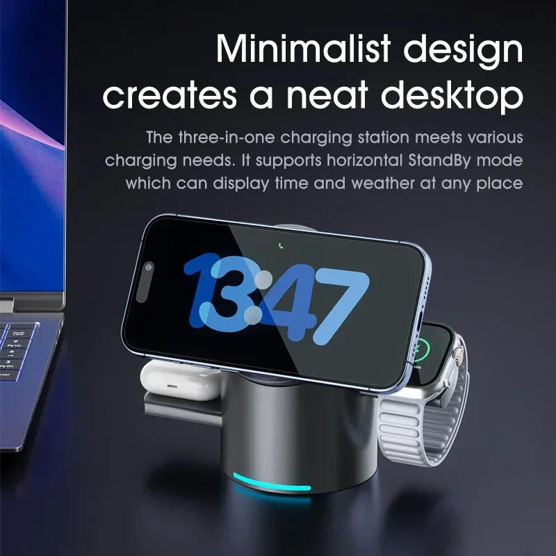 Qi2 3-in-1 MagSafe Charging Stand