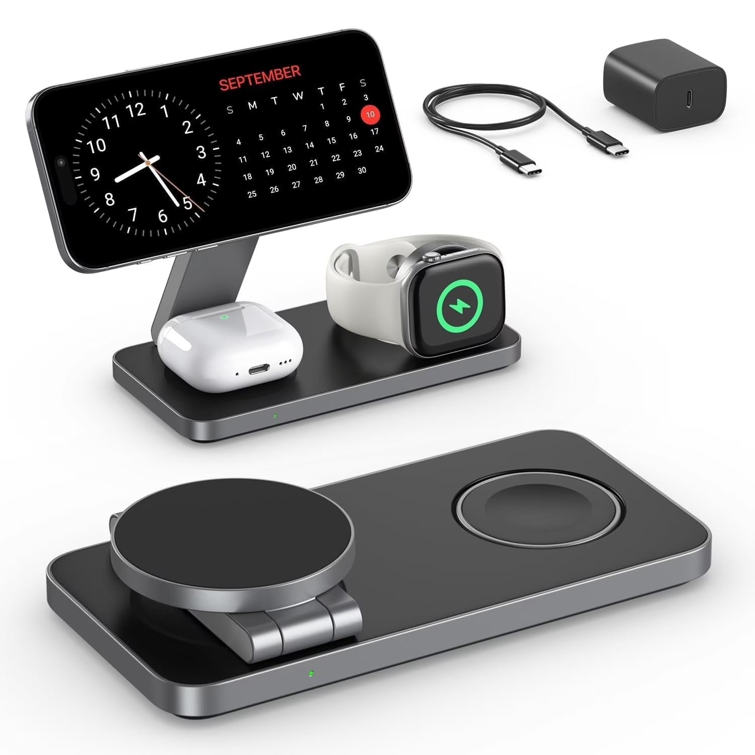 3-in-1 Foldable MagSafe Charger