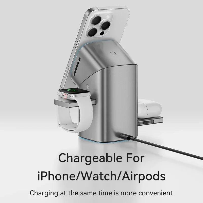 Qi2 3-in-1 Magnetic Wireless Charger