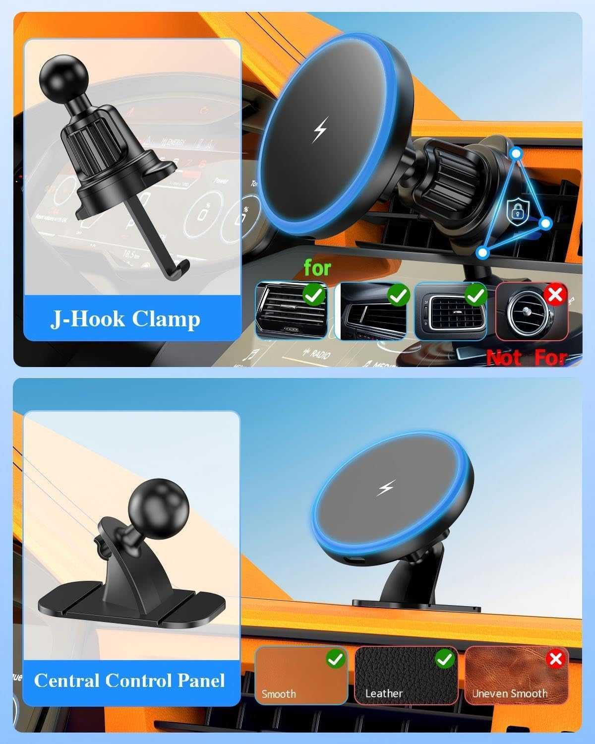 15W MagSafe Car Mount Charger