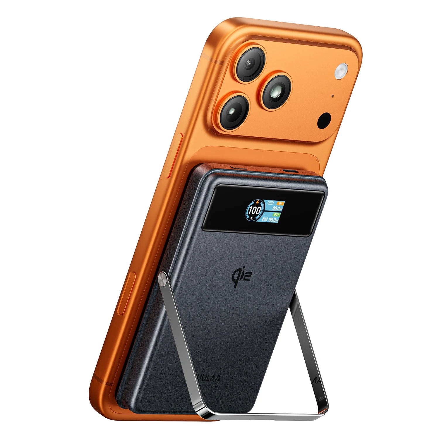 10000mAh Qi2 Power Bank With Stand
