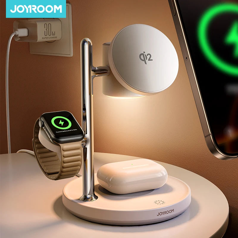 Joyroom Qi2 3-in-1 Charger Station