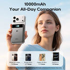 10000mAh Qi2 Power Bank With Stand