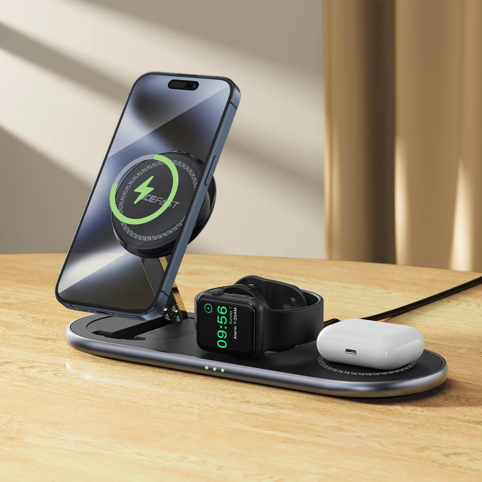 ACEFAST 3-in-1 Magnetic Charger Stand
