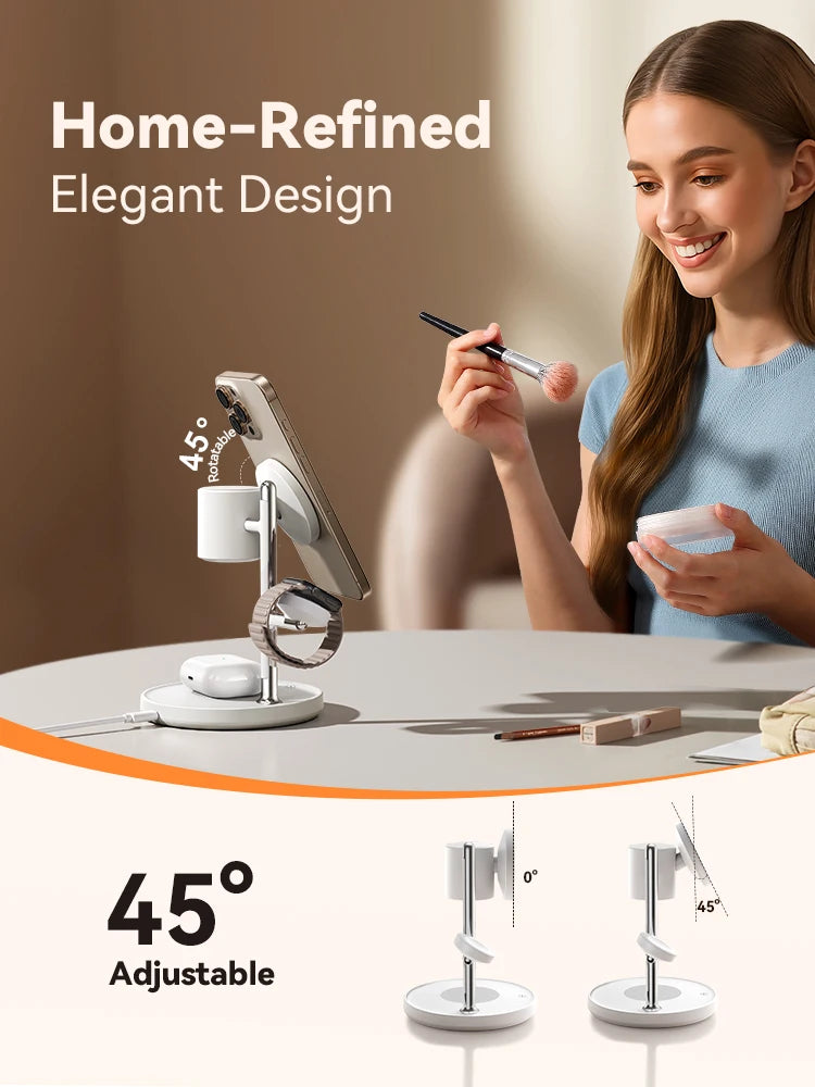 Joyroom Qi2 3-in-1 Charger Station