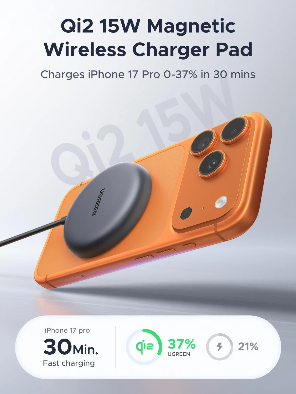 15W Qi2 Magnetic iPhone Charger