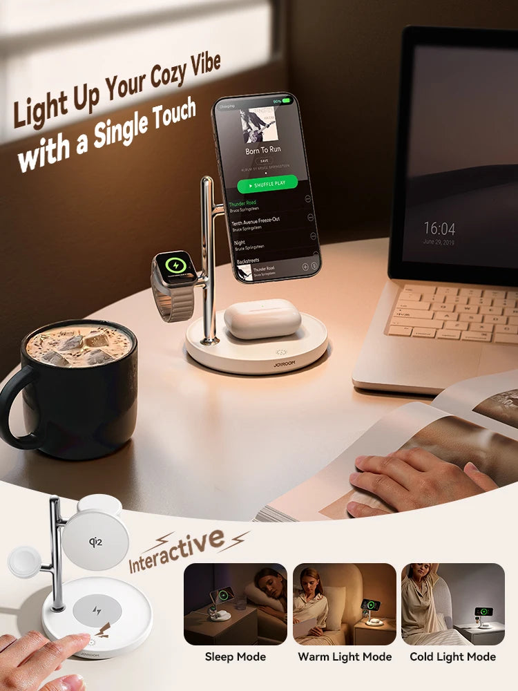 Joyroom Qi2 3-in-1 Charger Station