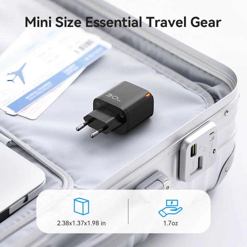30W GaN USB-C Fast Charger