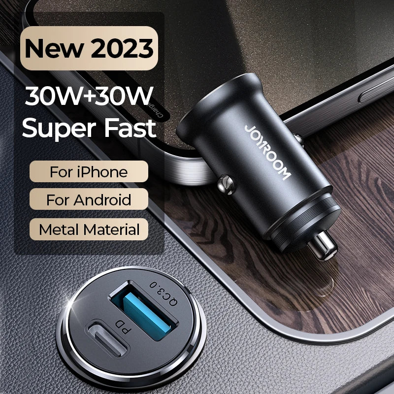 30W USB-C Metal Car Charger