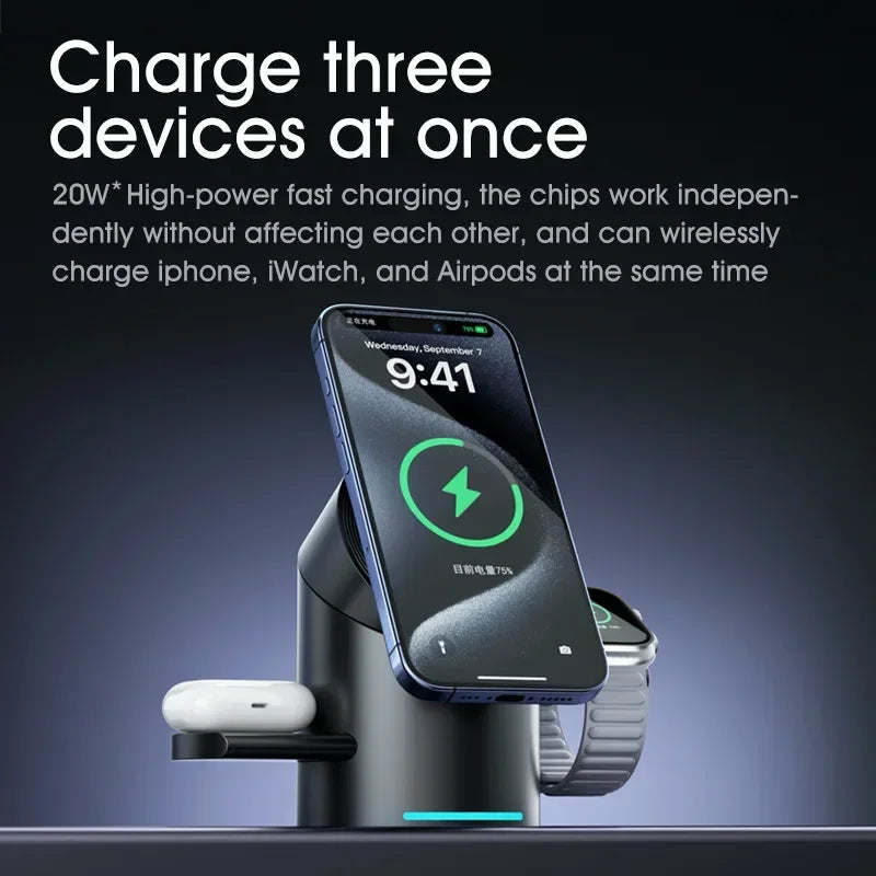 Qi2 3-in-1 MagSafe Charging Stand