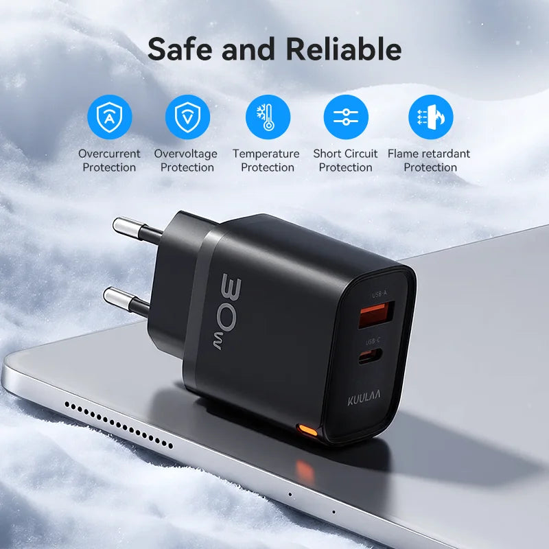 30W GaN USB-C Fast Charger